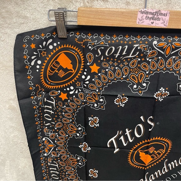 Tito’s handmade vodka cotton handkerchief bandana - Picture 2 of 3